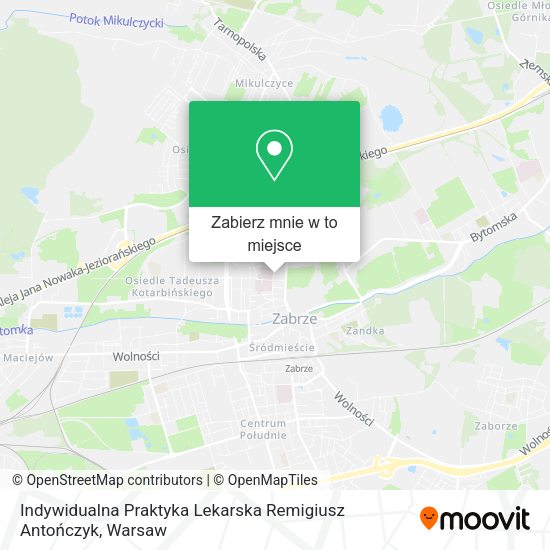 Mapa Indywidualna Praktyka Lekarska Remigiusz Antończyk