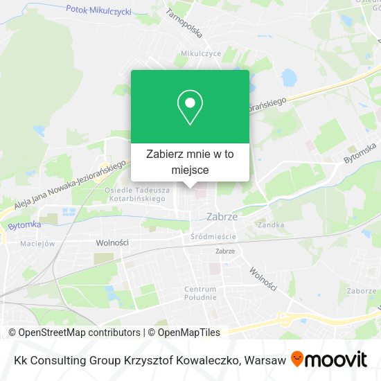 Mapa Kk Consulting Group Krzysztof Kowaleczko