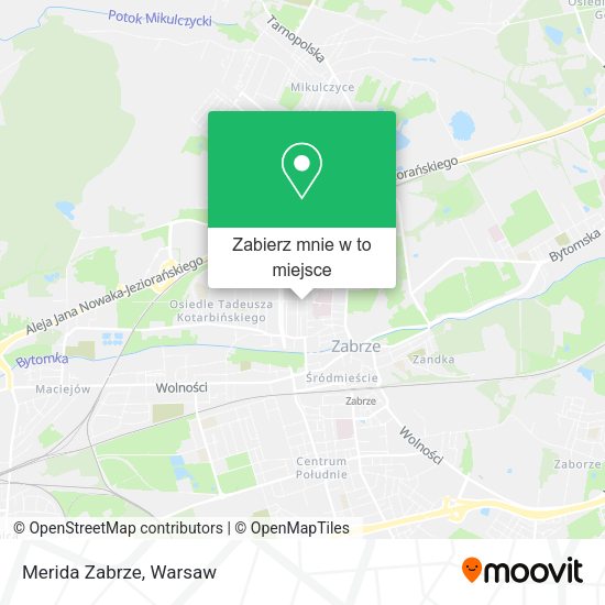 Mapa Merida Zabrze