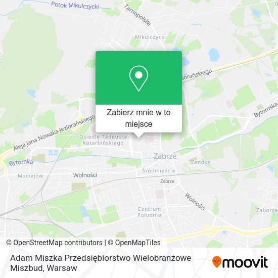 Mapa Adam Miszka Przedsiębiorstwo Wielobranżowe Miszbud