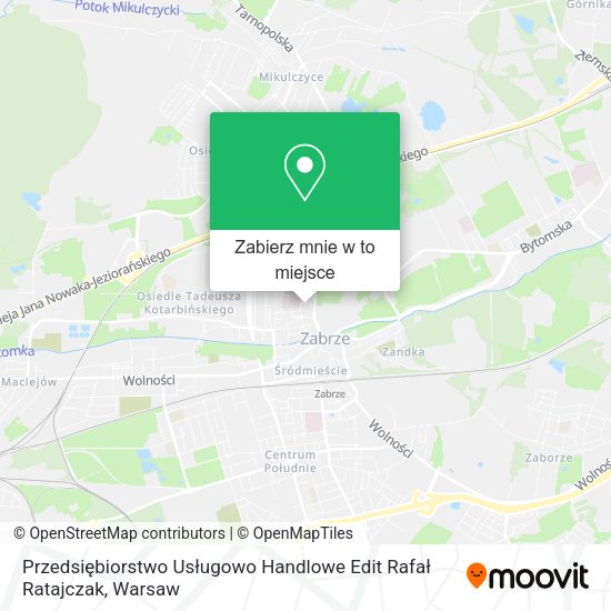 Mapa Przedsiębiorstwo Usługowo Handlowe Edit Rafał Ratajczak