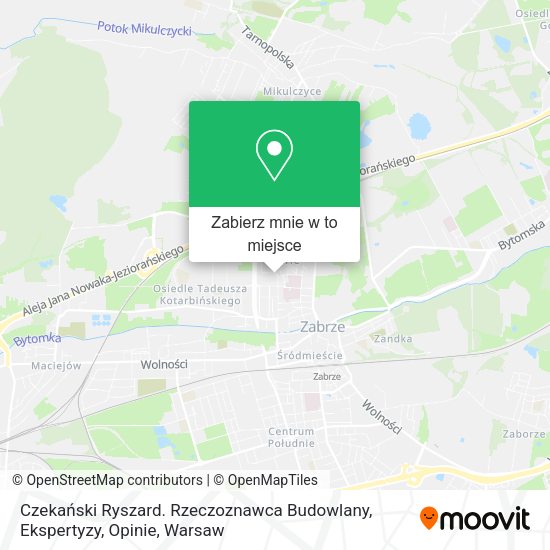 Mapa Czekański Ryszard. Rzeczoznawca Budowlany, Ekspertyzy, Opinie