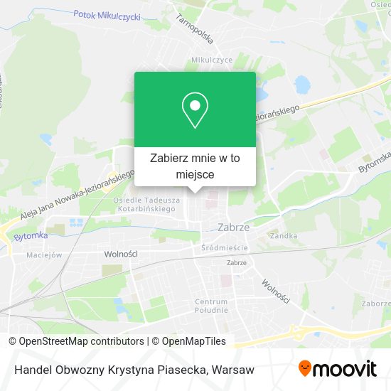 Mapa Handel Obwozny Krystyna Piasecka