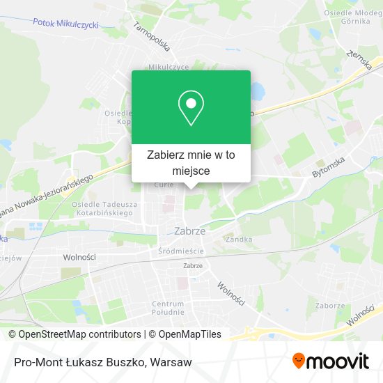 Mapa Pro-Mont Łukasz Buszko