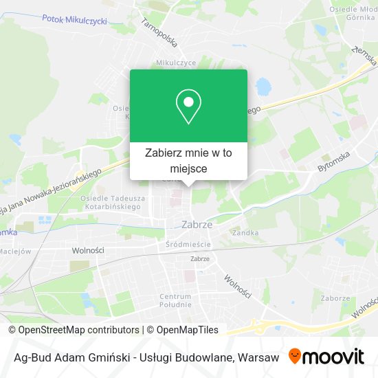 Mapa Ag-Bud Adam Gmiński - Usługi Budowlane