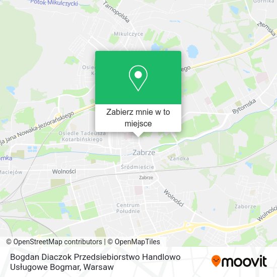 Mapa Bogdan Diaczok Przedsiebiorstwo Handlowo Usługowe Bogmar