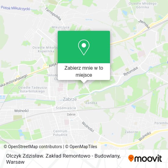 Mapa Olczyk Zdzisław. Zakład Remontowo - Budowlany