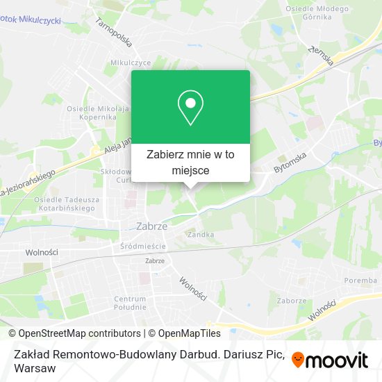 Mapa Zakład Remontowo-Budowlany Darbud. Dariusz Pic