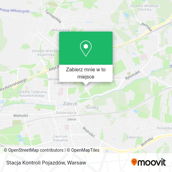 Mapa Stacja Kontroli Pojazdów