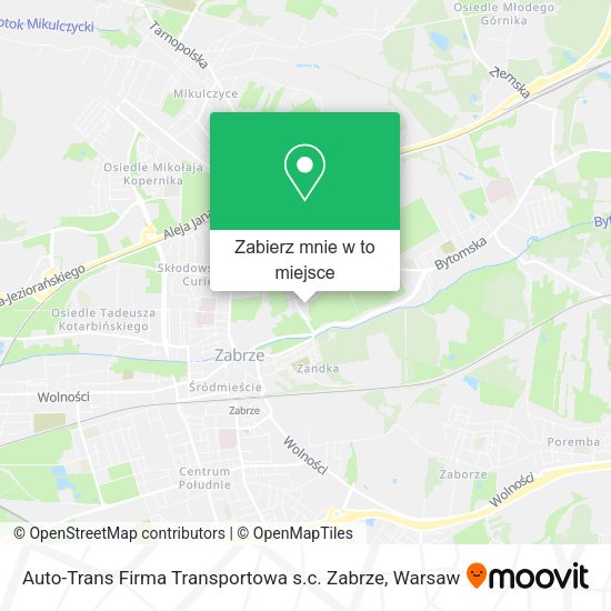 Mapa Auto-Trans Firma Transportowa s.c. Zabrze