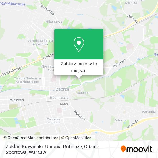 Mapa Zakład Krawiecki. Ubrania Robocze, Odzież Sportowa