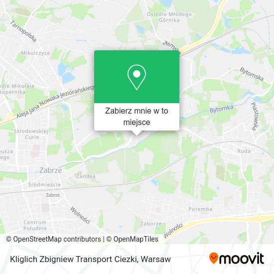 Mapa Kliglich Zbigniew Transport Ciezki