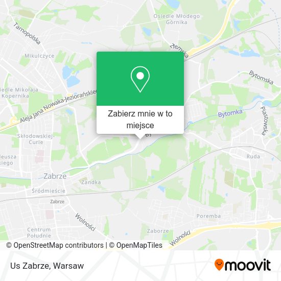 Mapa Us Zabrze