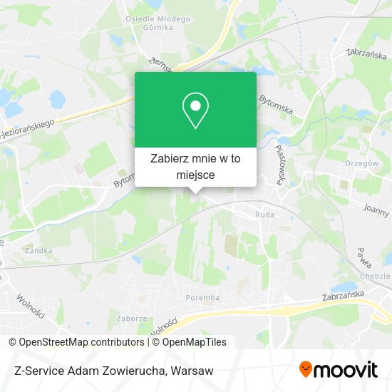 Mapa Z-Service Adam Zowierucha