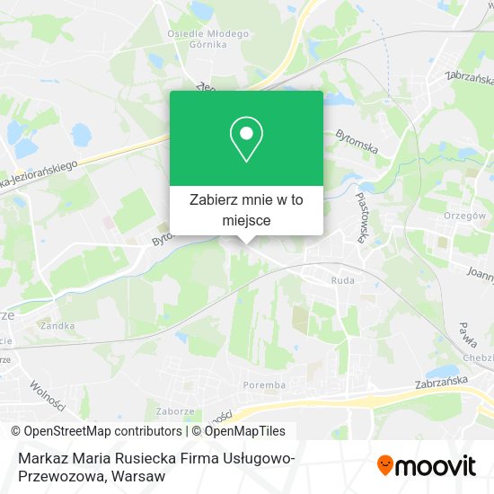 Mapa Markaz Maria Rusiecka Firma Usługowo-Przewozowa