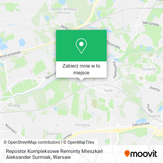 Mapa Repostor Kompleksowe Remonty Mieszkań Aleksander Surmiak