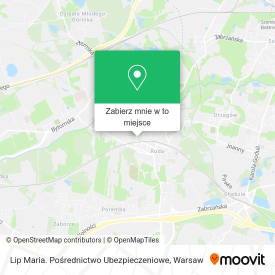 Mapa Lip Maria. Pośrednictwo Ubezpieczeniowe