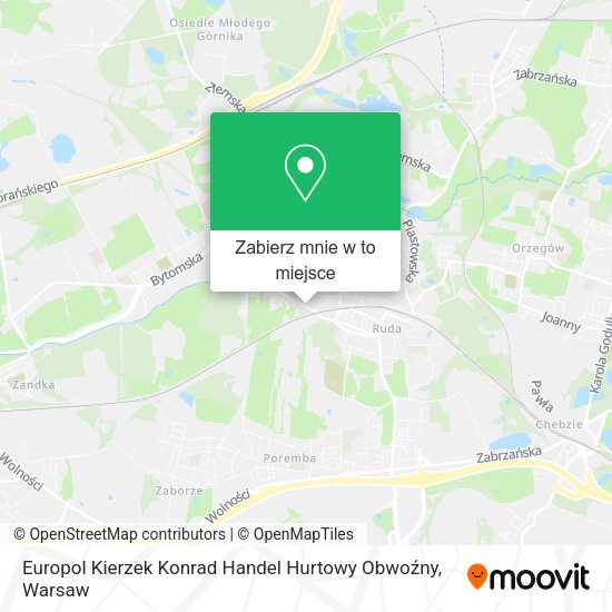 Mapa Europol Kierzek Konrad Handel Hurtowy Obwoźny