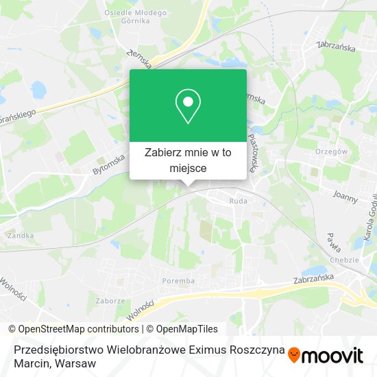 Mapa Przedsiębiorstwo Wielobranżowe Eximus Roszczyna Marcin