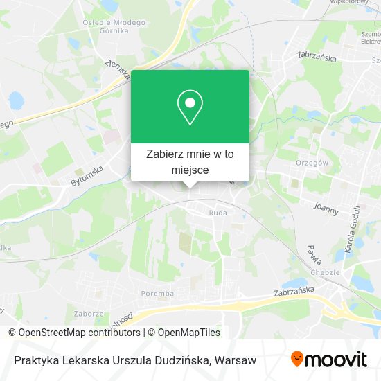 Mapa Praktyka Lekarska Urszula Dudzińska