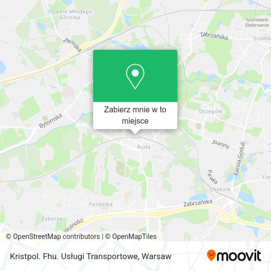 Mapa Kristpol. Fhu. Usługi Transportowe