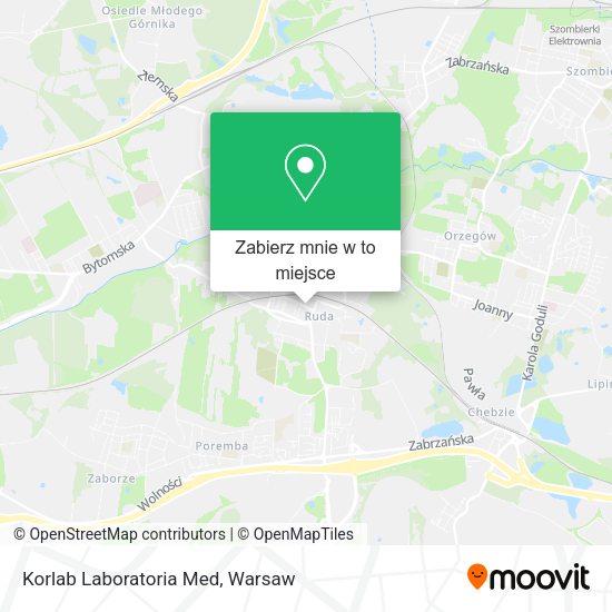 Mapa Korlab Laboratoria Med