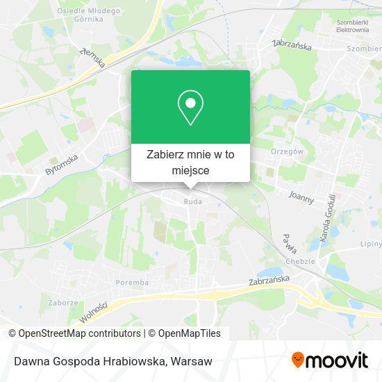 Mapa Dawna Gospoda Hrabiowska