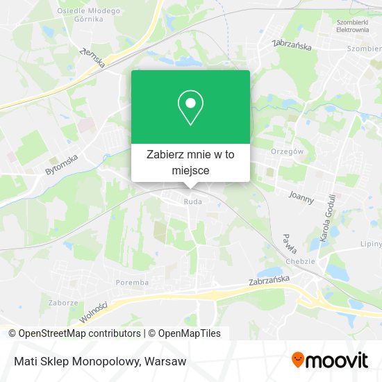 Mapa Mati Sklep Monopolowy