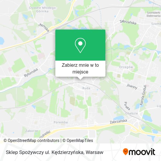 Mapa Sklep Spożywczy ul. Kędzierzyńska