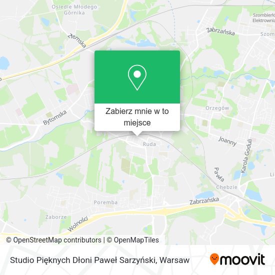 Mapa Studio Pięknych Dłoni Paweł Sarzyński