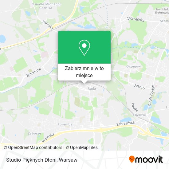 Mapa Studio Pięknych Dłoni