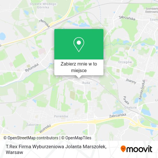 Mapa T.Rex Firma Wyburzeniowa Jolanta Marszołek