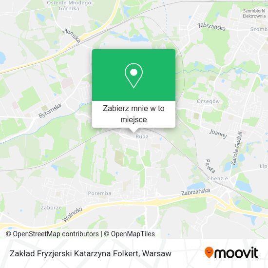 Mapa Zakład Fryzjerski Katarzyna Folkert