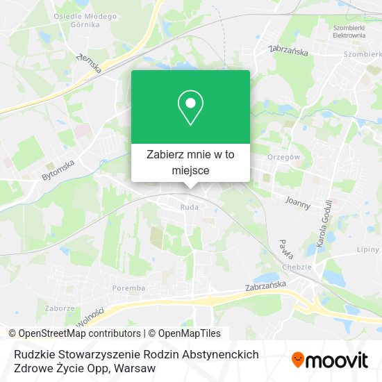 Mapa Rudzkie Stowarzyszenie Rodzin Abstynenckich Zdrowe Życie Opp