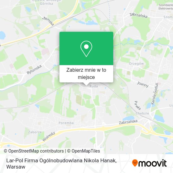 Mapa Lar-Pol Firma Ogólnobudowlana Nikola Hanak