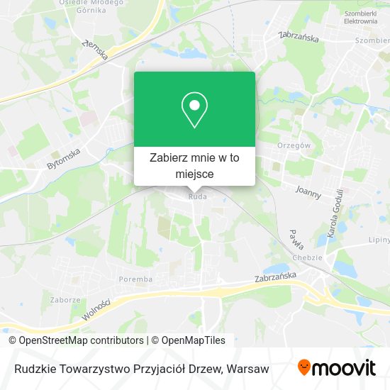 Mapa Rudzkie Towarzystwo Przyjaciół Drzew