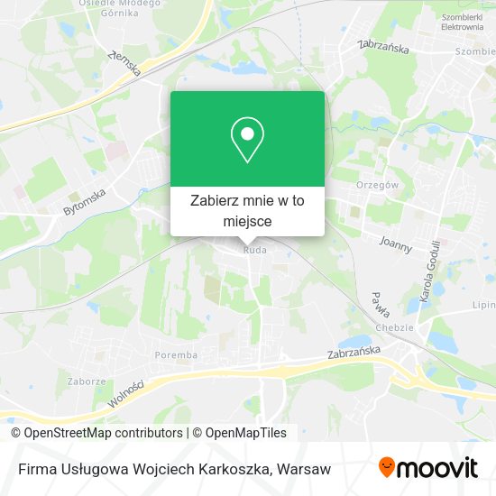 Mapa Firma Usługowa Wojciech Karkoszka