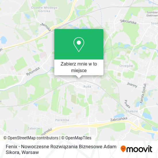 Mapa Fenix - Nowoczesne Rozwiązania Biznesowe Adam Sikora