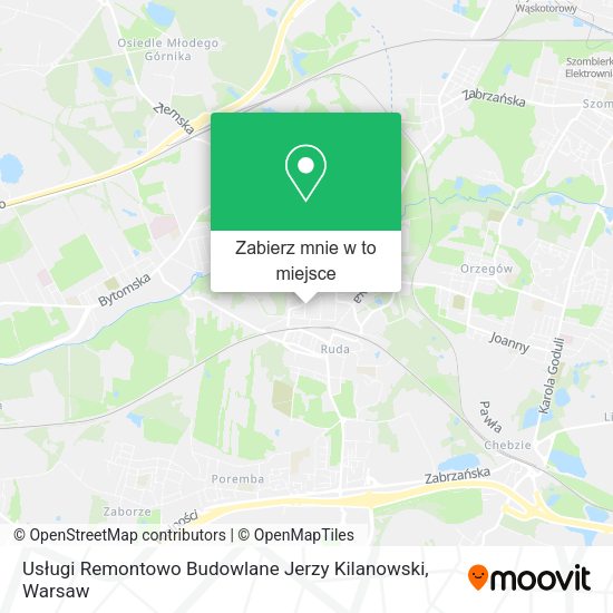 Mapa Usługi Remontowo Budowlane Jerzy Kilanowski