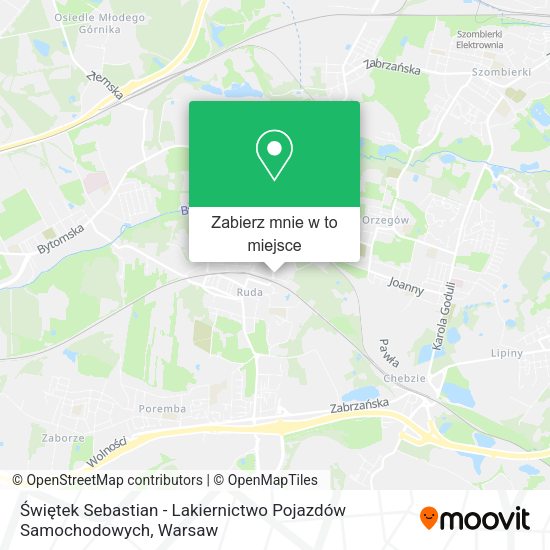 Mapa Świętek Sebastian - Lakiernictwo Pojazdów Samochodowych