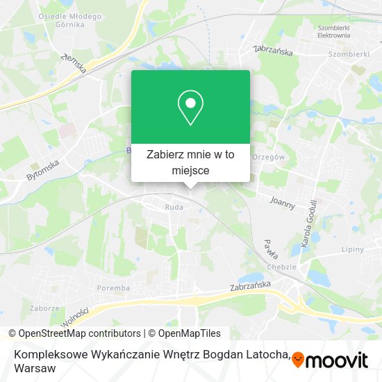 Mapa Kompleksowe Wykańczanie Wnętrz Bogdan Latocha