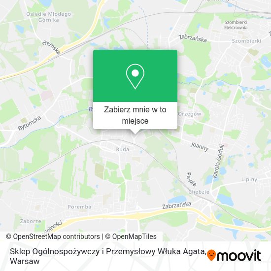 Mapa Sklep Ogólnospożywczy i Przemysłowy Włuka Agata