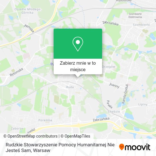 Mapa Rudzkie Stowarzyszenie Pomocy Humanitarnej Nie Jesteś Sam