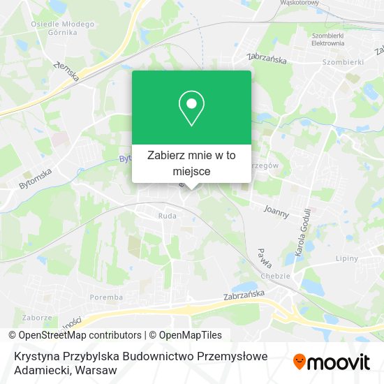 Mapa Krystyna Przybylska Budownictwo Przemysłowe Adamiecki