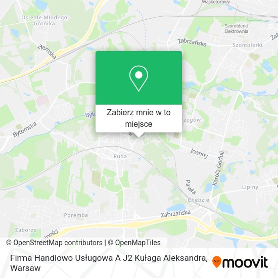 Mapa Firma Handlowo Usługowa A J2 Kułaga Aleksandra