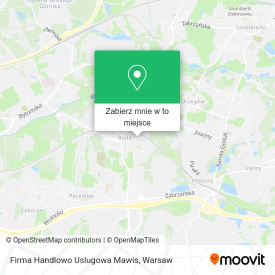 Mapa Firma Handlowo Uslugowa Mawis