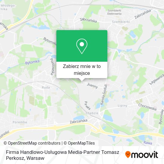 Mapa Firma Handlowo-Usługowa Media-Partner Tomasz Perkosz