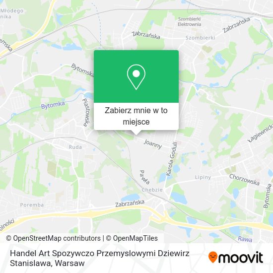 Mapa Handel Art Spozywczo Przemyslowymi Dziewirz Stanislawa