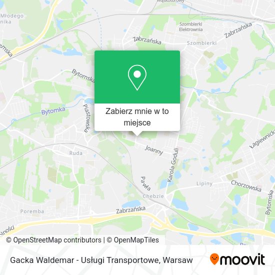 Mapa Gacka Waldemar - Usługi Transportowe