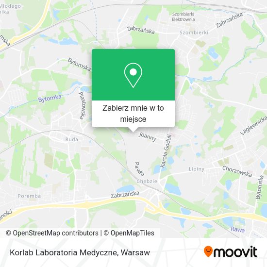 Mapa Korlab Laboratoria Medyczne